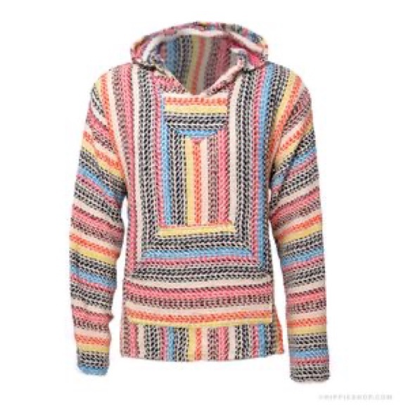 Baja Joe Tops - NWT Baja Hoodie/Drug Rug Unisex XL
